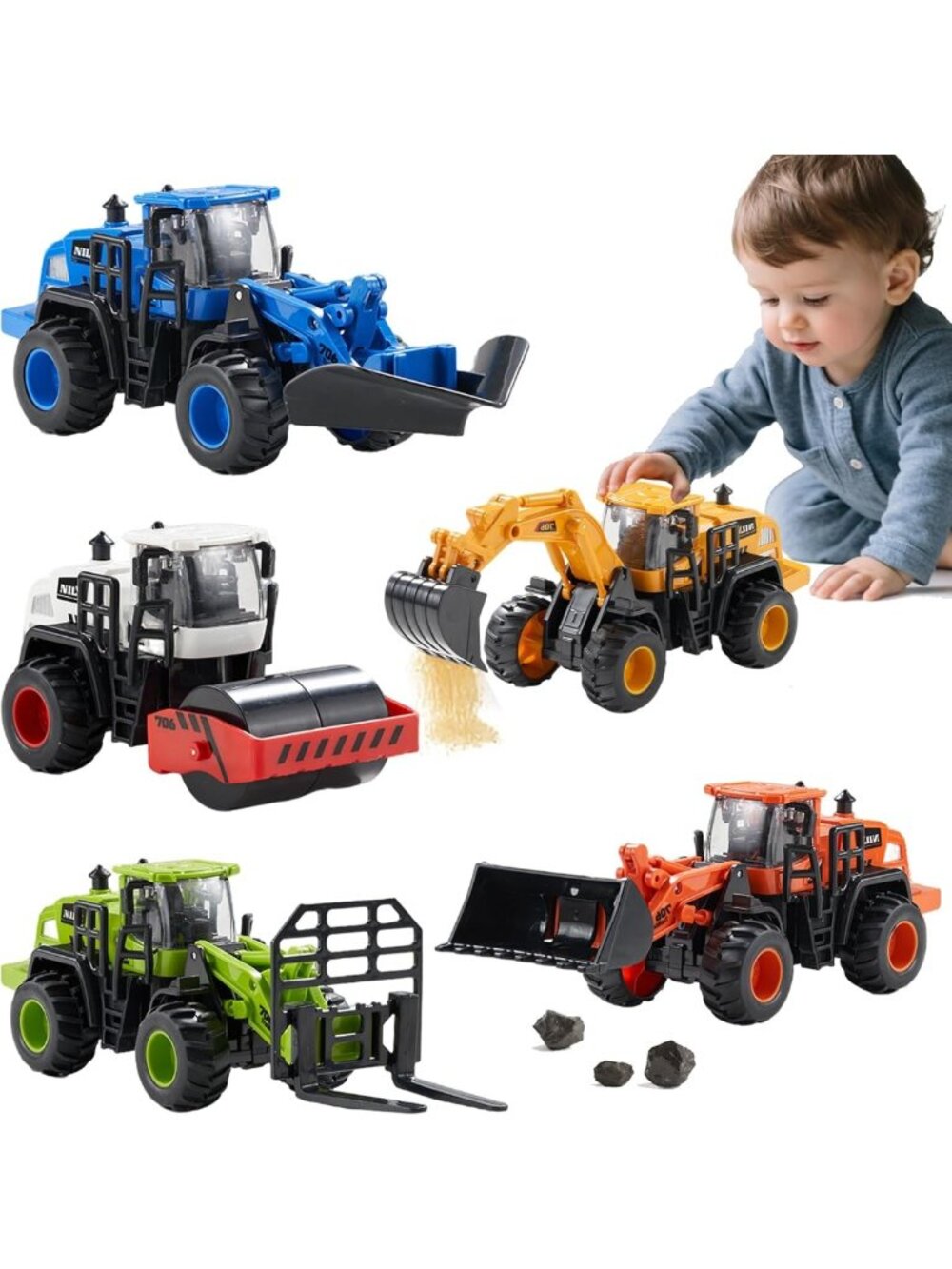 Construction Truck Toys for Toddlers - Fun Building Playset for Kids